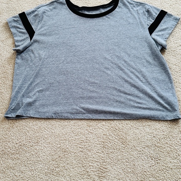 Grey Crop T-Shirt - Picture 4 of 4